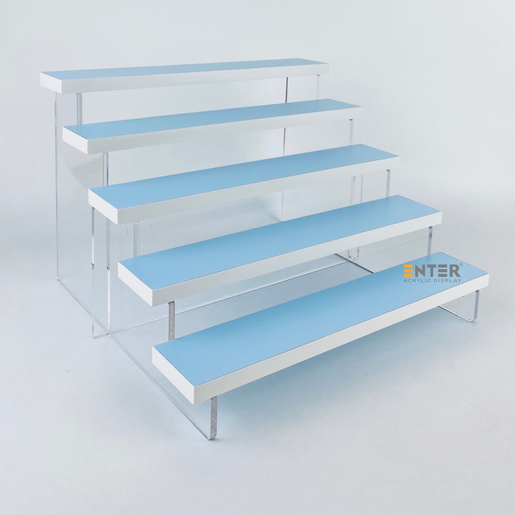 Kệ trưng bày Enter TB513 5 tầng 300x280x203mm, Kệ bậc thang để bàn, Kệ trưng bày nước hoa, mô hình