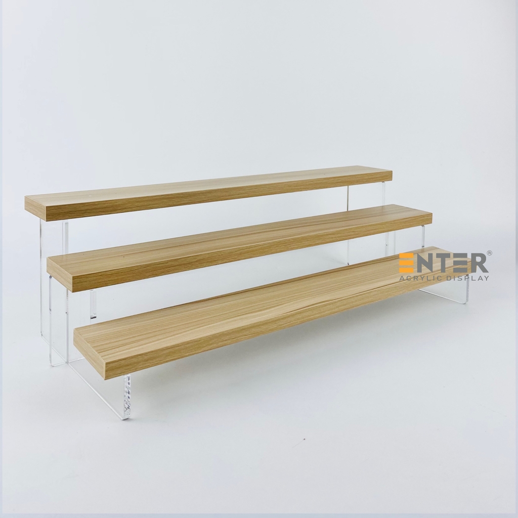 Kệ trưng bày Enter TB314 3 tầng 400x168x123mm, Kệ bậc thang để bàn, Kệ trưng bày nước hoa, mô hình
