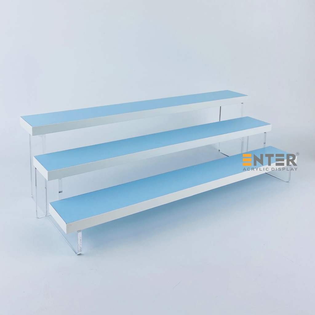 Kệ trưng bày Enter TB314 3 tầng 400x168x123mm, Kệ bậc thang để bàn, Kệ trưng bày nước hoa, mô hình