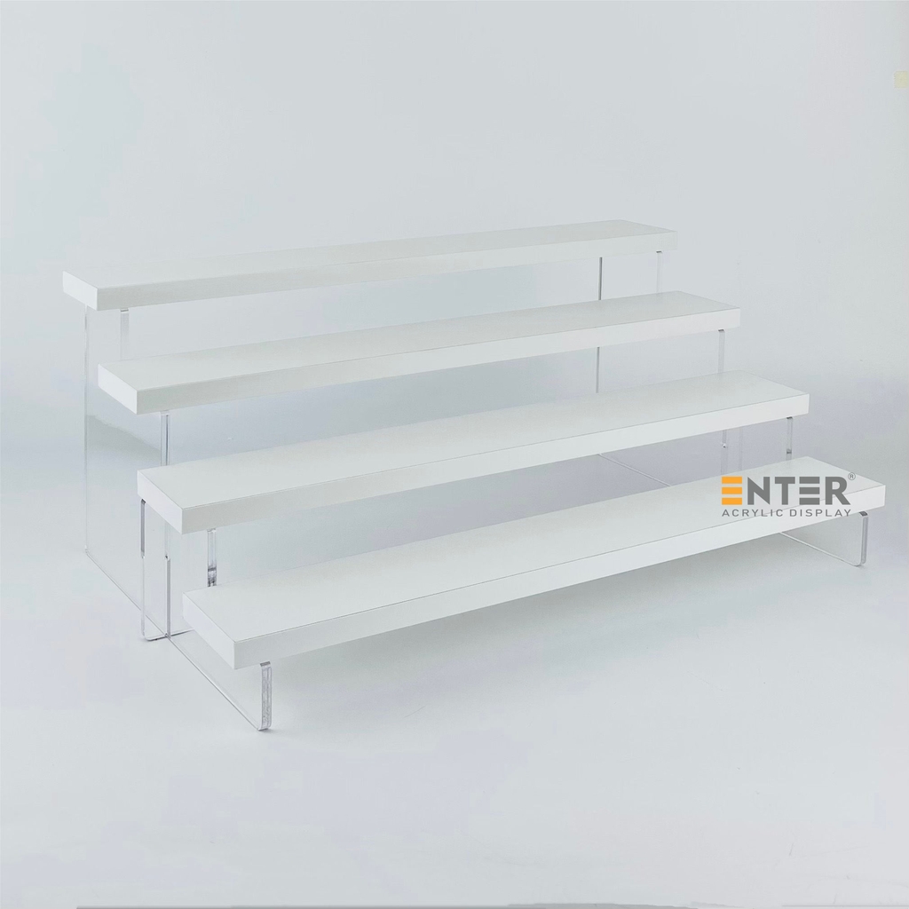 Kệ trưng bày Enter TB414 4 tầng 400x224x163mm, Kệ bậc thang để bàn, Kệ trưng bày nước hoa, mô hình