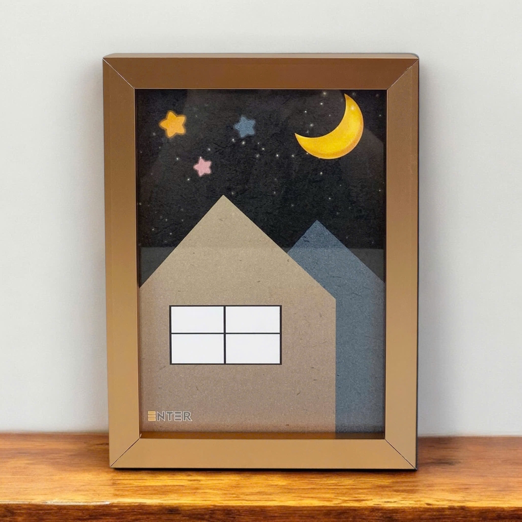 Khung hình nhôm cao cấp Enter KH203 21x30cm