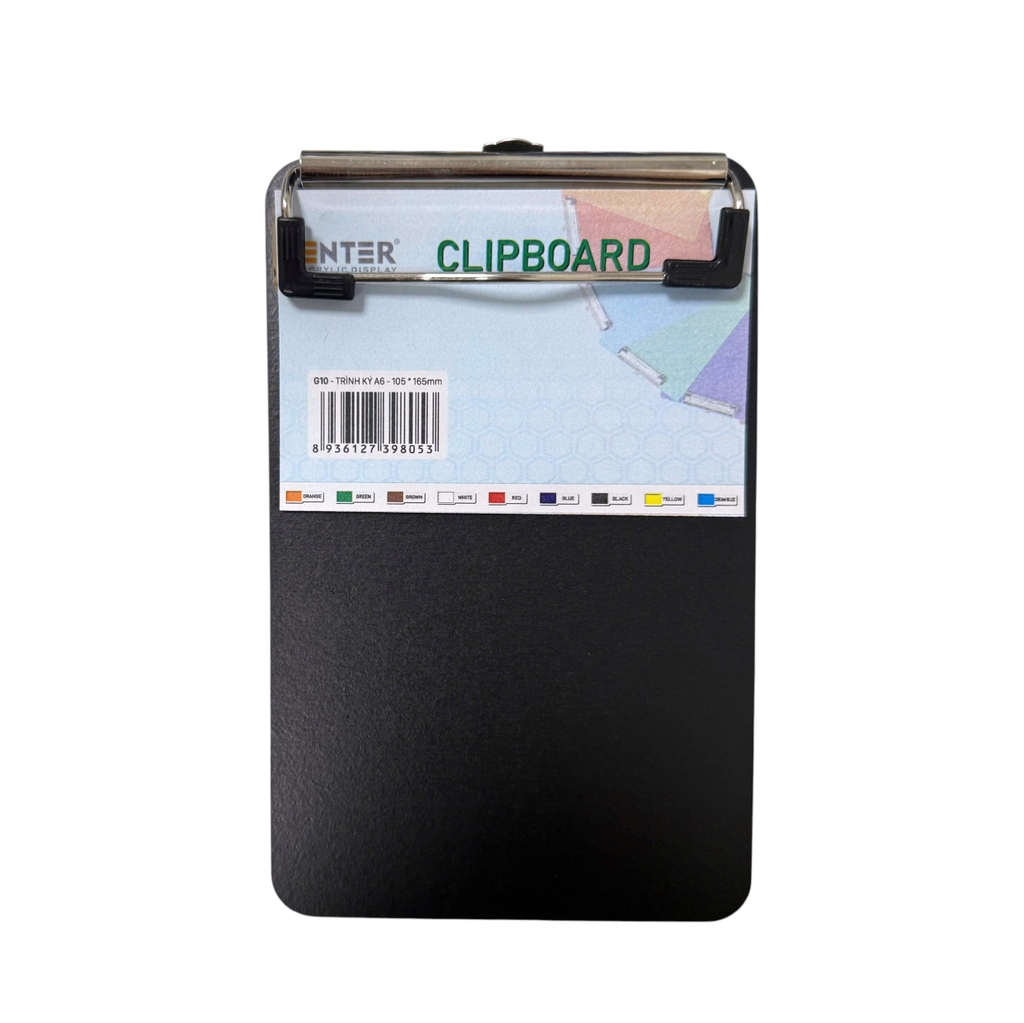 Bìa trình ký gỗ Enter G10 10.5x16.5cm A6, Bìa kẹp tài liệu, Kẹp hồ sơ, Kẹp hóa đơn