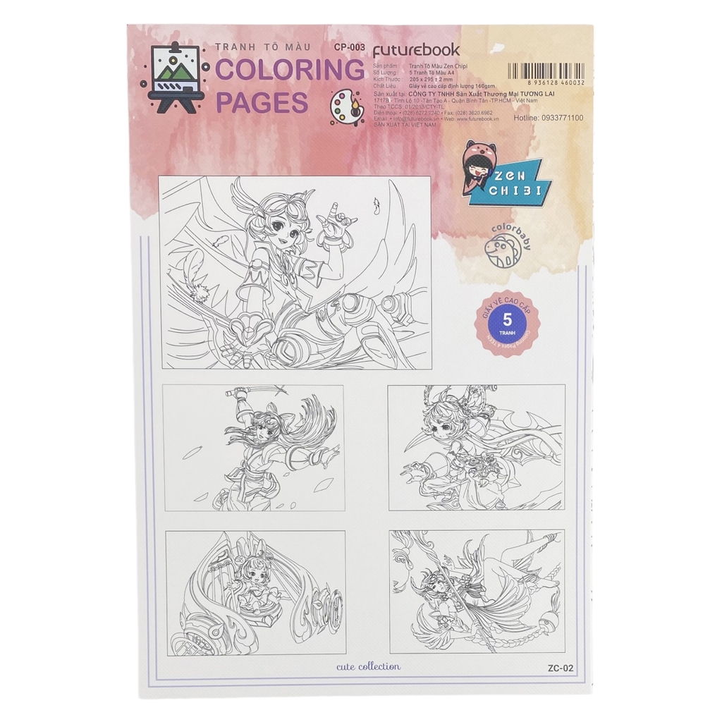 Tranh tô màu FT CP-001 / CP-002 / CP-003 (80)