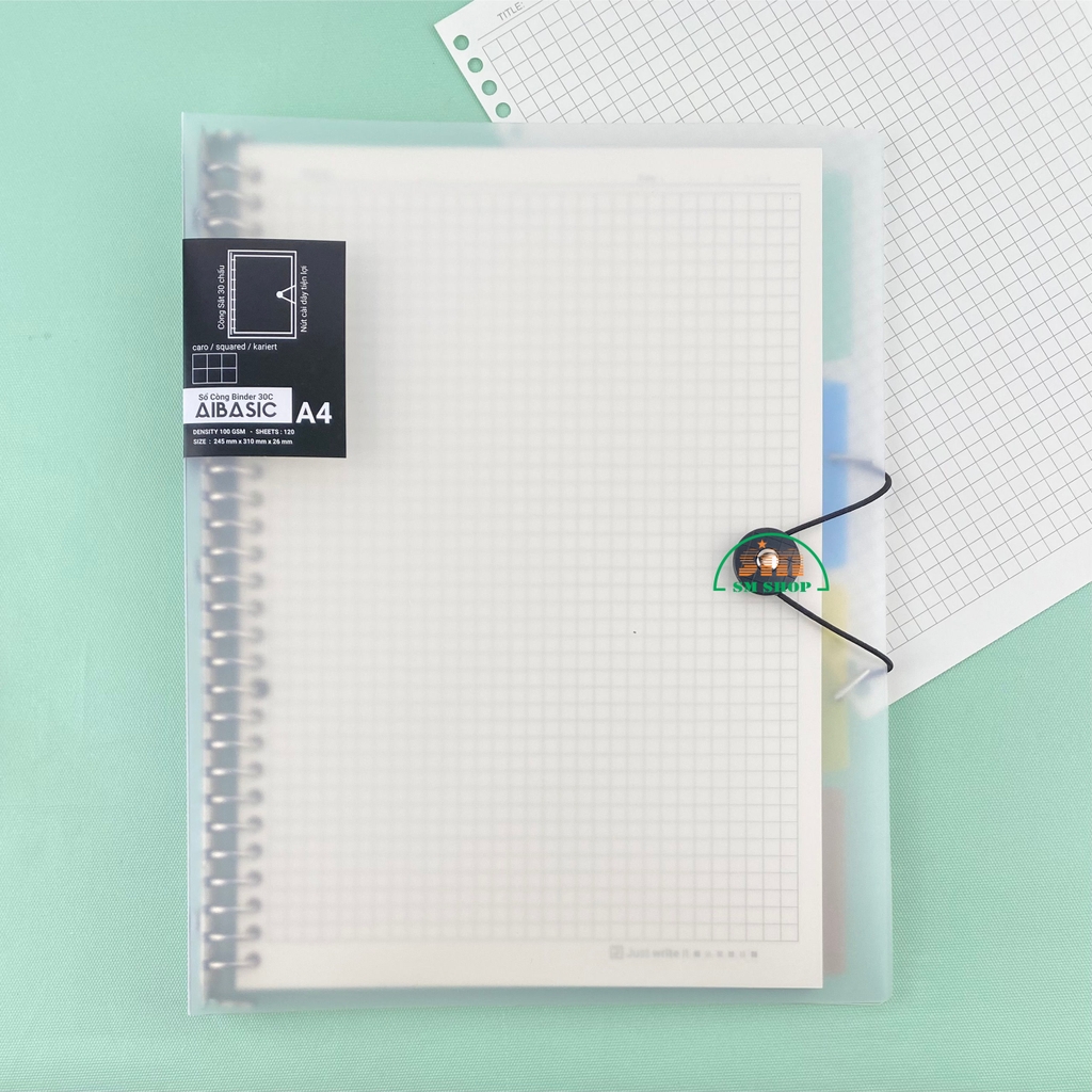 Sổ còng sắt FT 24.5x31cm 120 trang 100gsm A4 ngang (25)
