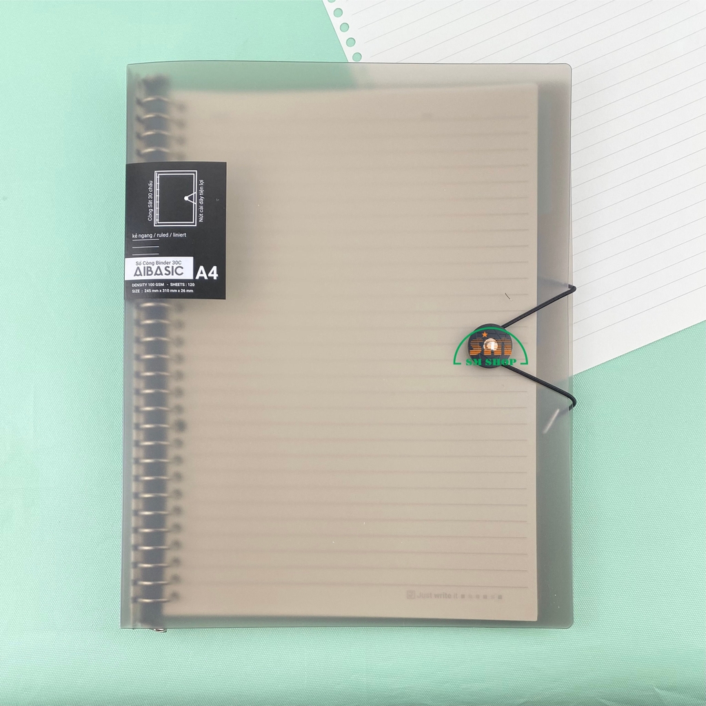 Sổ còng sắt FT 24.5x31cm 120 trang 100gsm A4 ngang (25)