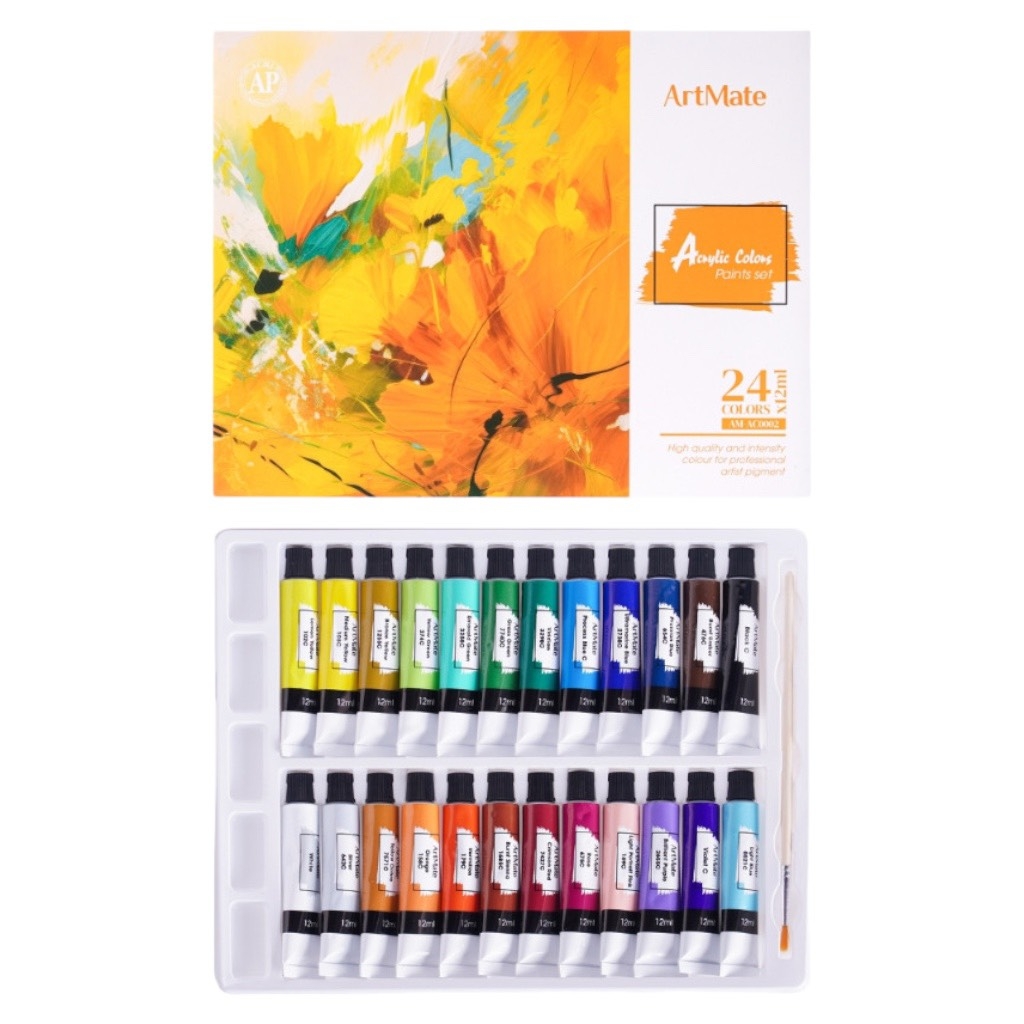 Bộ màu vẽ Acrylic Artmate AM-AC001/ AC002 12ml