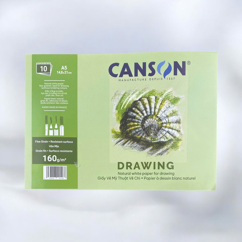 Giấy vẽ Canson 160gsm 10 tờ