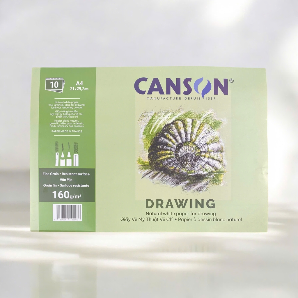 Giấy vẽ Canson 160gsm 10 tờ