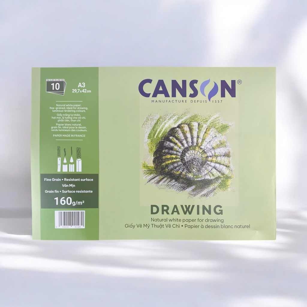 Giấy vẽ Canson 160gsm 10 tờ