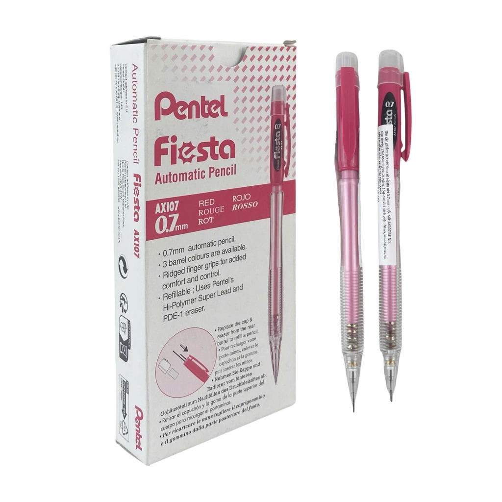 Bút chì bấm Pentel AX107 0.7mm, Bút chì ngòi, Viết chì kim (12/144)