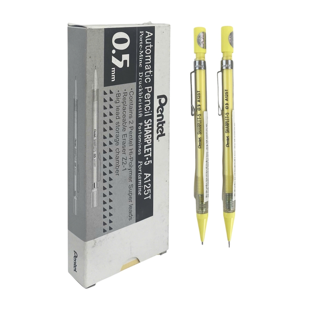 Bút chì bấm Pentel A125T 0.5mm, Bút chì ngòi, Viết chì kim (12)