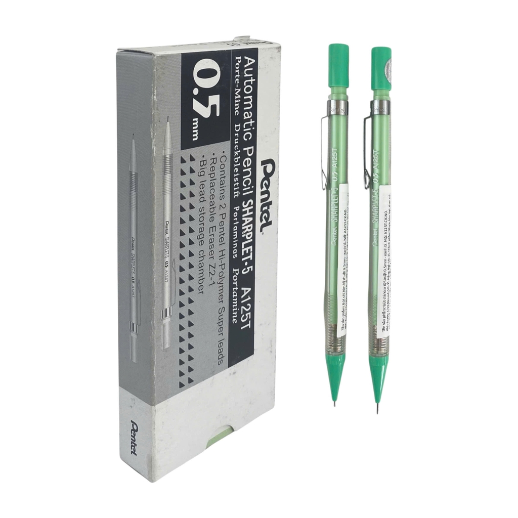 Bút chì bấm Pentel A125T 0.5mm, Bút chì ngòi, Viết chì kim (12)
