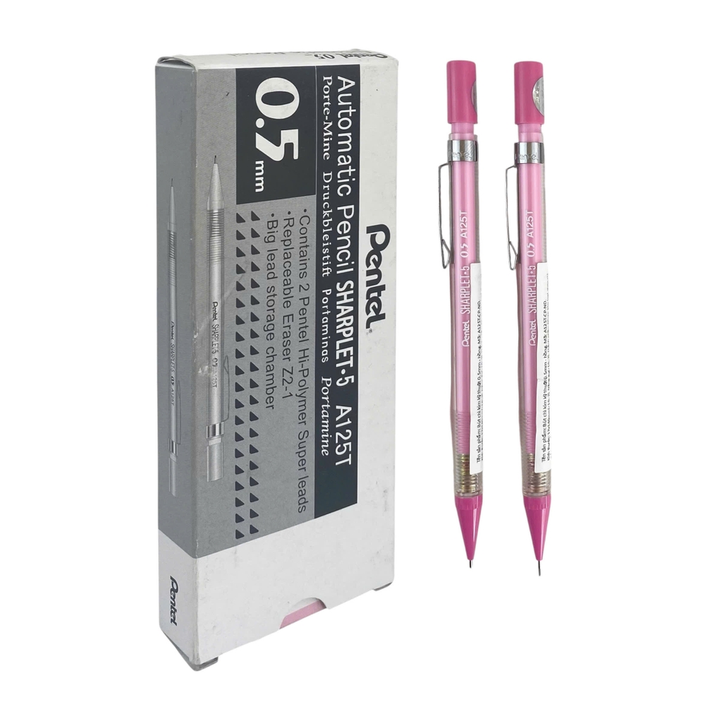 Bút chì bấm Pentel A125T 0.5mm, Bút chì ngòi, Viết chì kim (12)