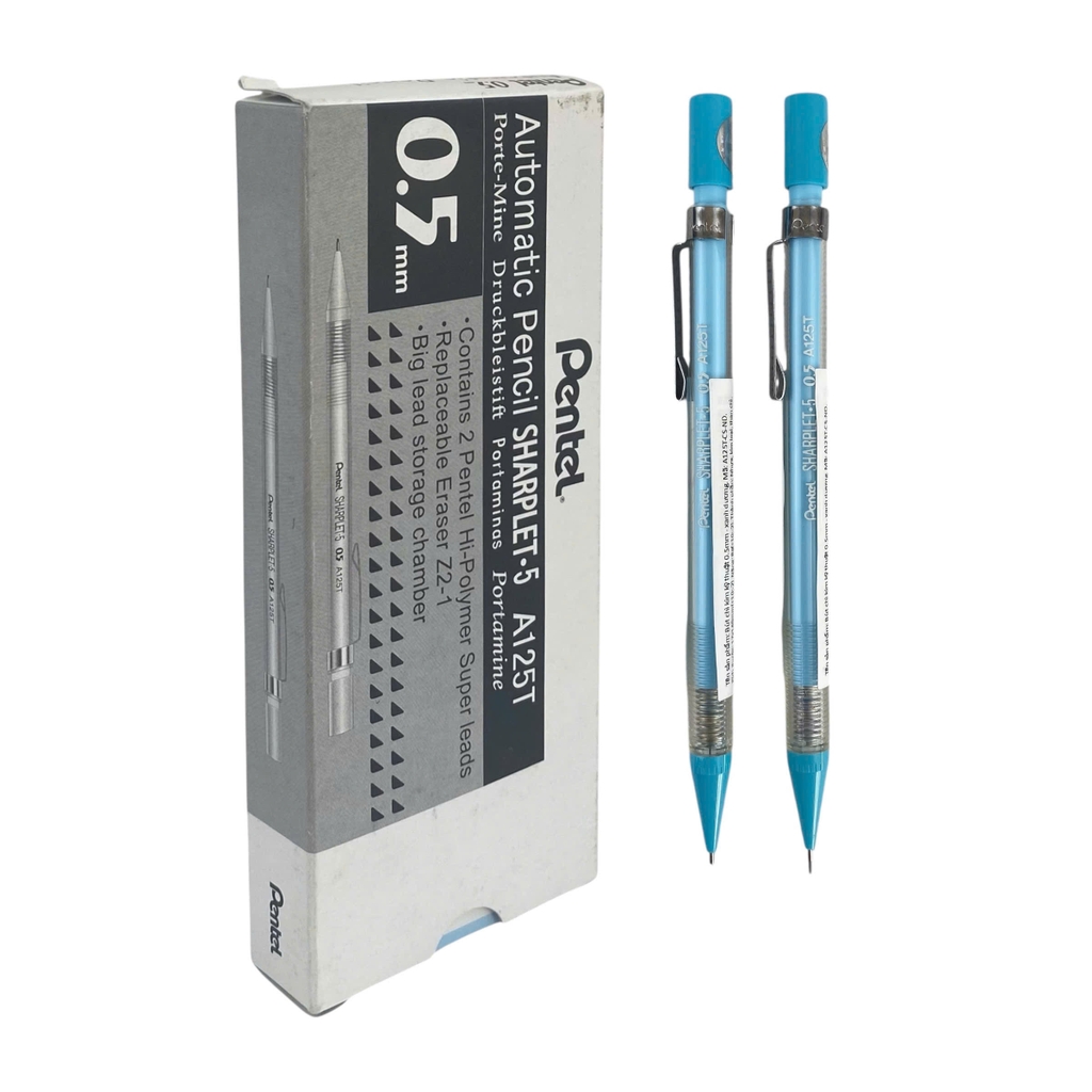 Bút chì bấm Pentel A125T 0.5mm, Bút chì ngòi, Viết chì kim (12)