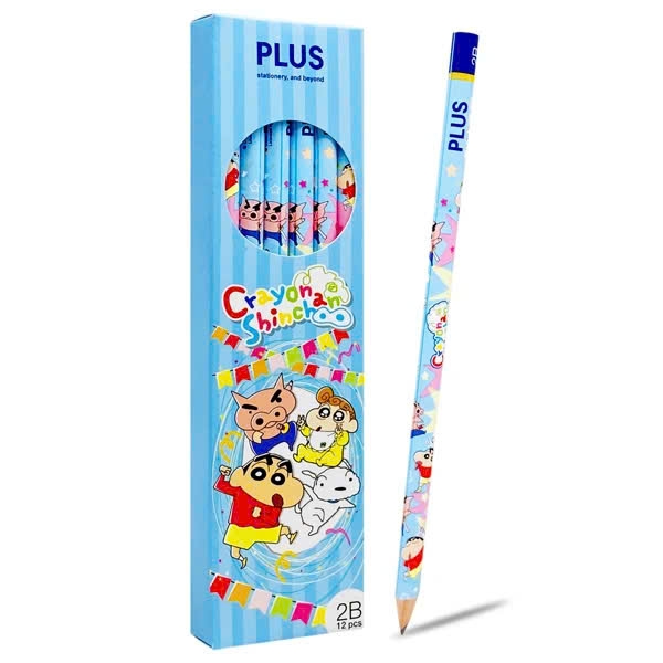 Bút chì gỗ Plus 2B (12)