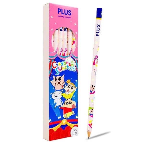Bút chì gỗ Plus 2B (12)