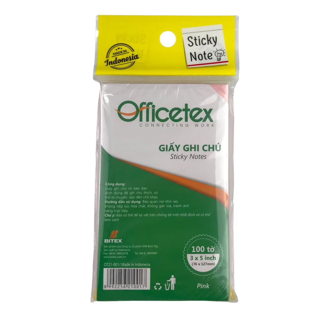 Giấy note Officetex OT21-001 3x5inch (12)