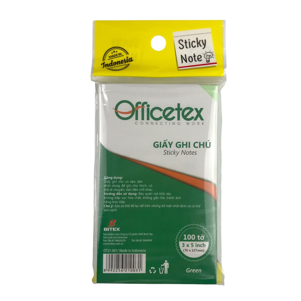 Giấy note Officetex OT21-001 3x5inch (12)