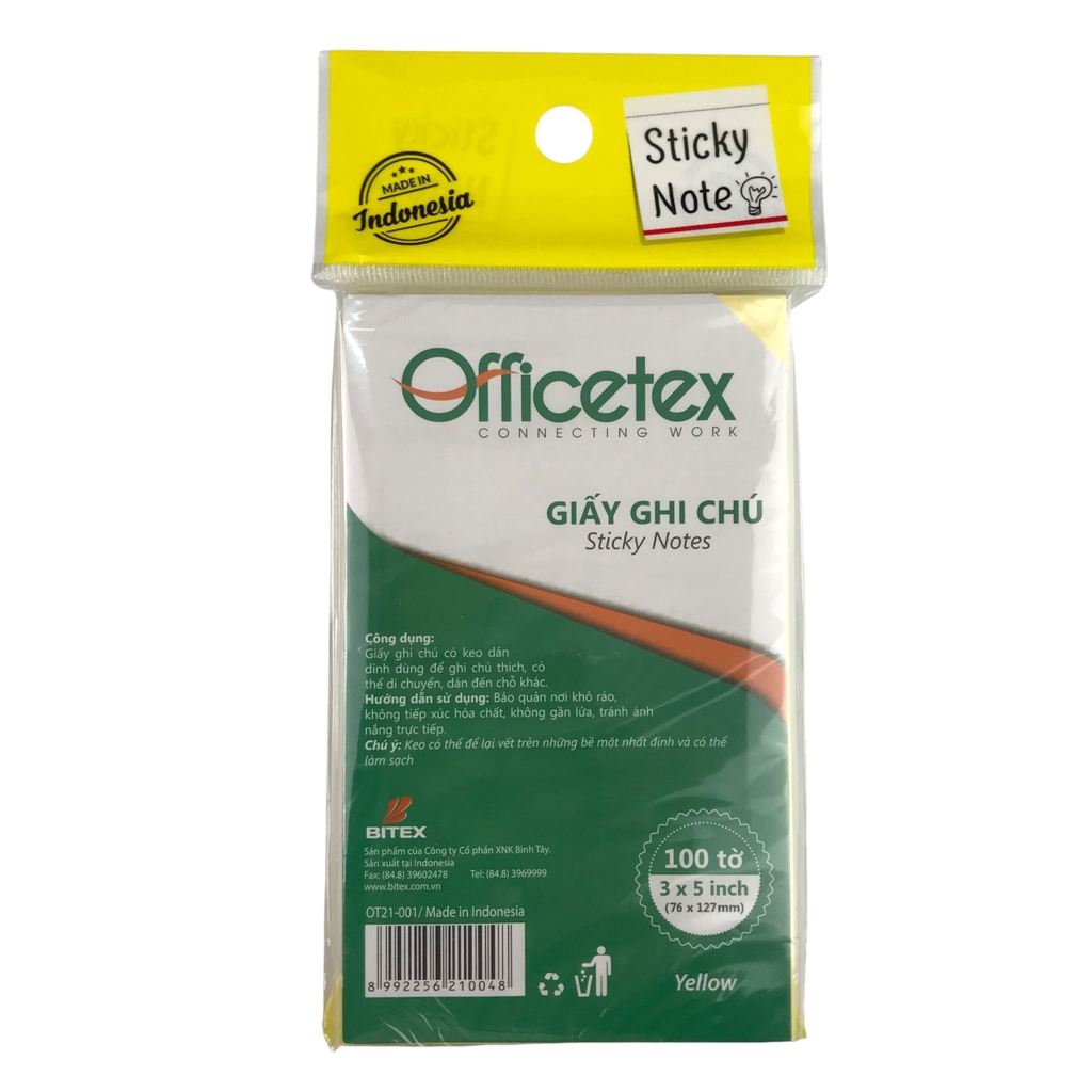 Giấy note Officetex OT21-001 3x5inch (12)