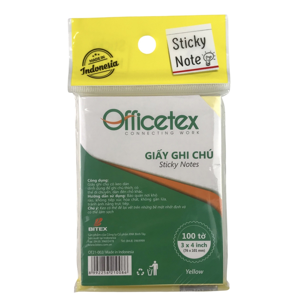Giấy note Officetex OT21-002 3x4inch (12)