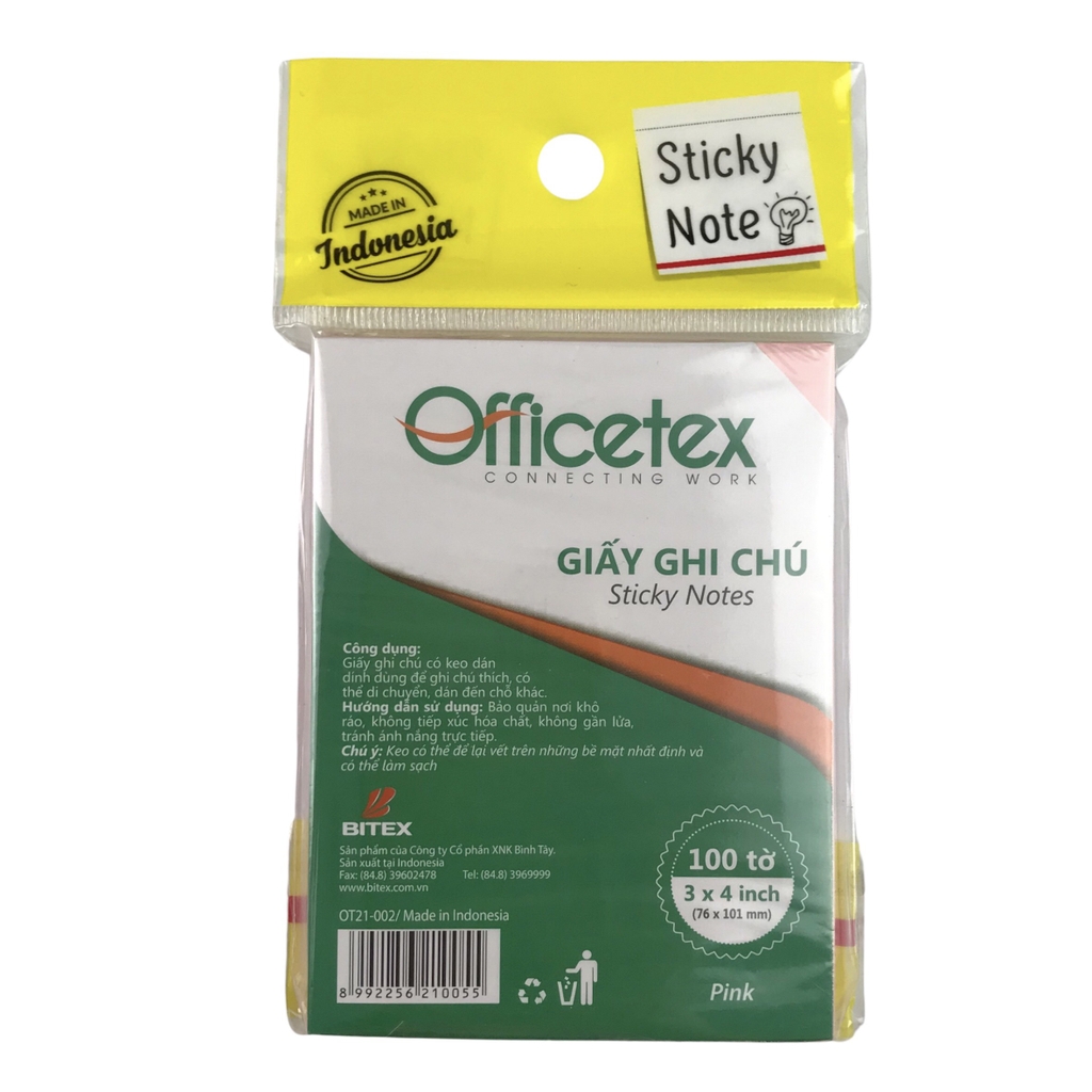 Giấy note Officetex OT21-004 3x2inch (12)
