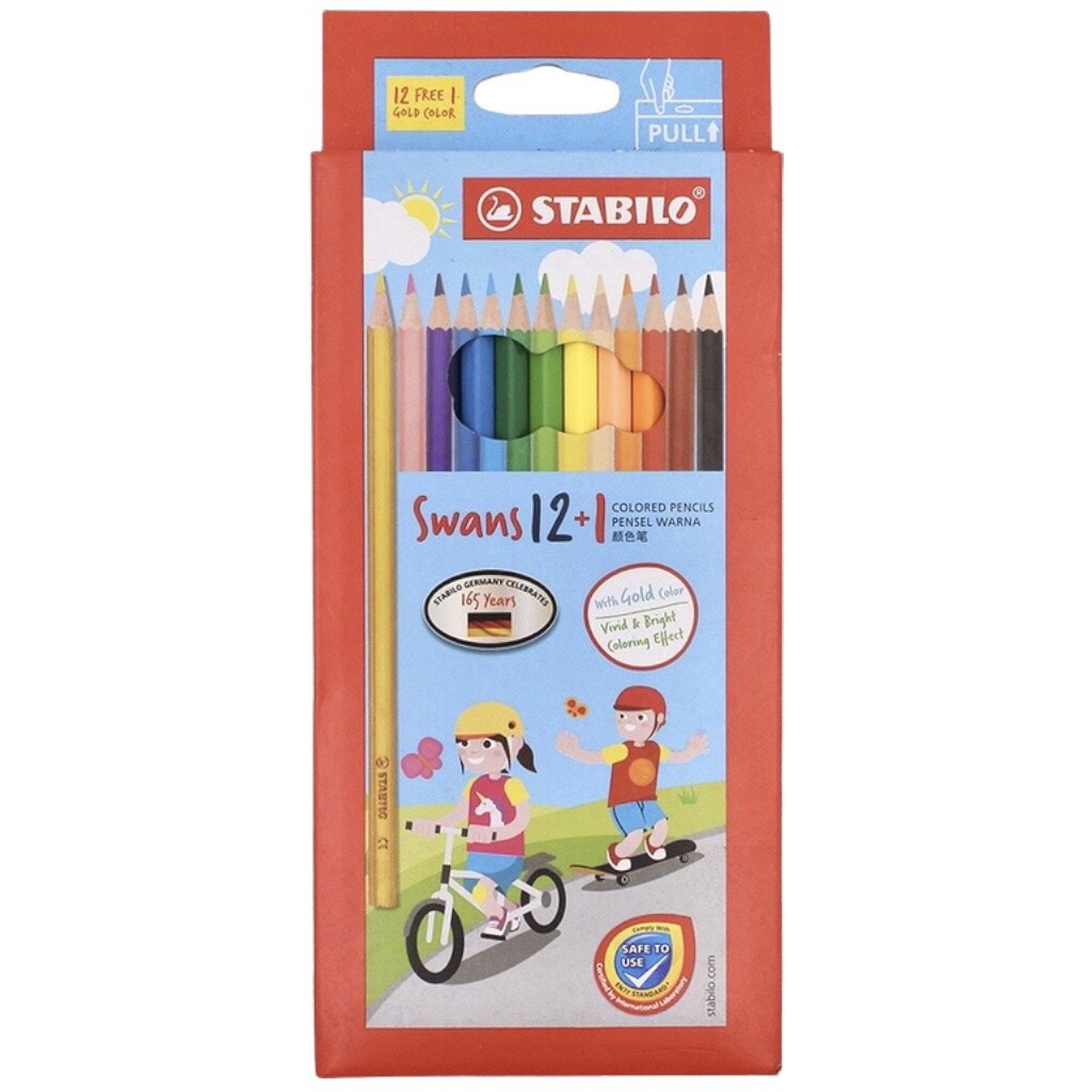 Bút chì màu Stabilo Swans CLS-12H / CLS-24H dài