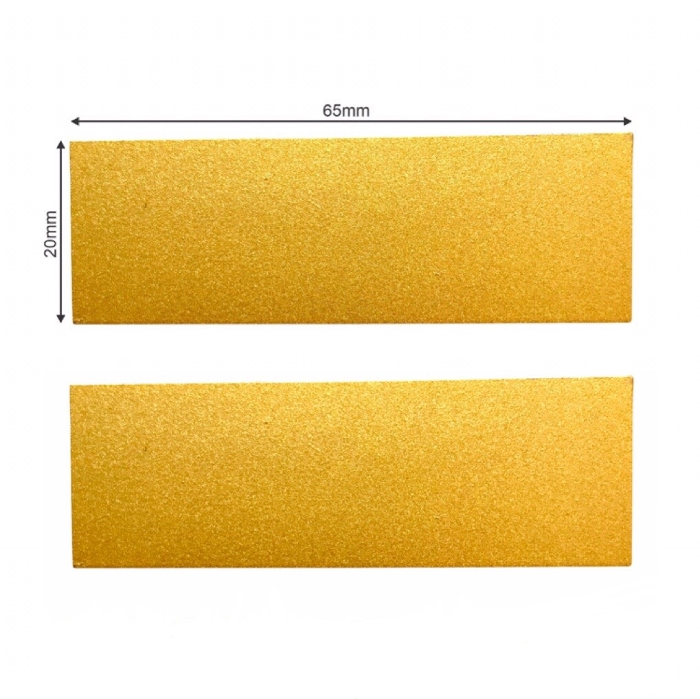 Phôi thẻ tên kim loại BT57 65x20mm vàng (50)