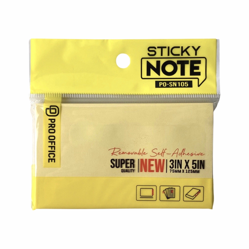 Giấy note Pro Office PO-SN102 / PO-SN103 / PO-SN104 / PO-SN105 vàng