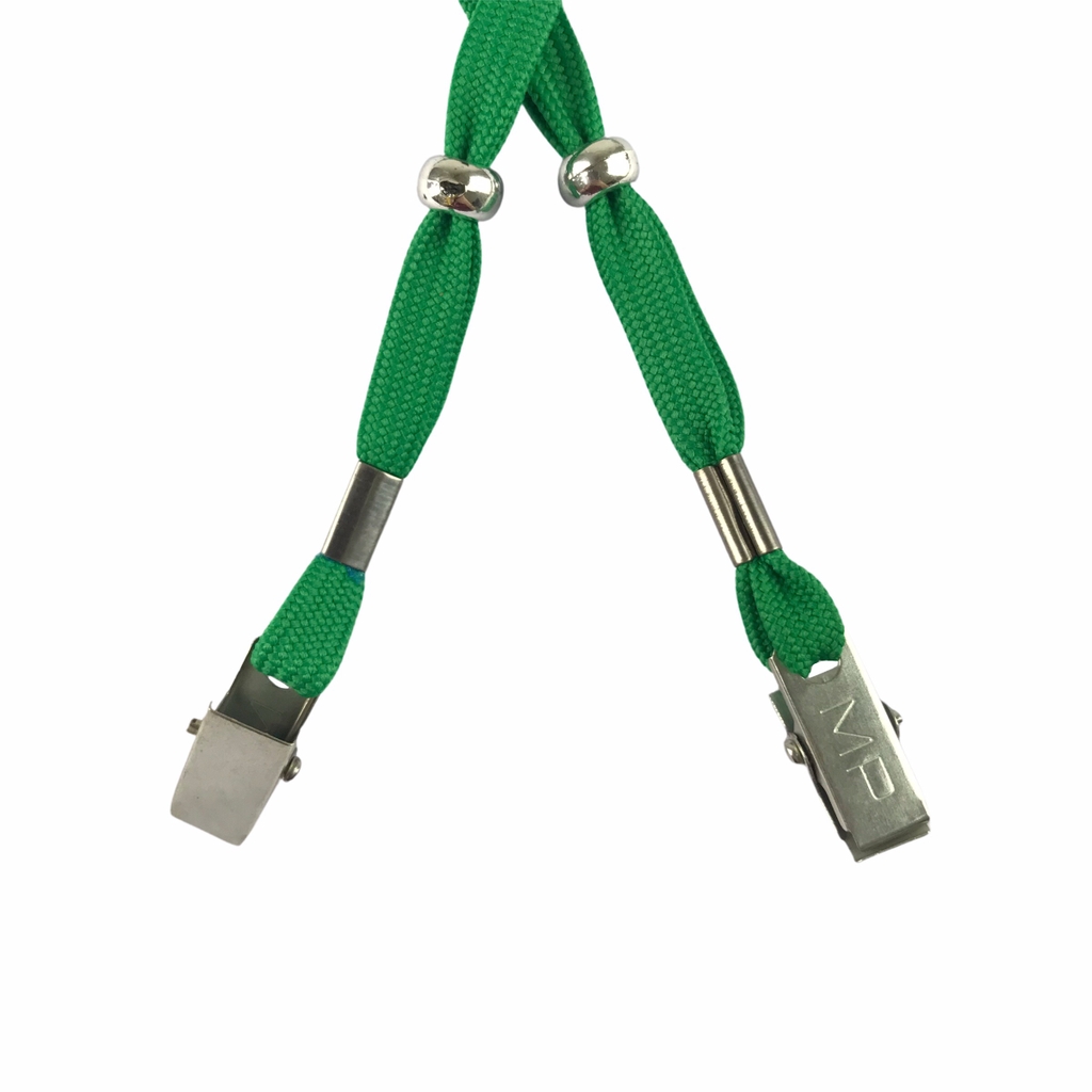 Dây đeo thẻ dù 1cm kẹp sắt [50] (100)