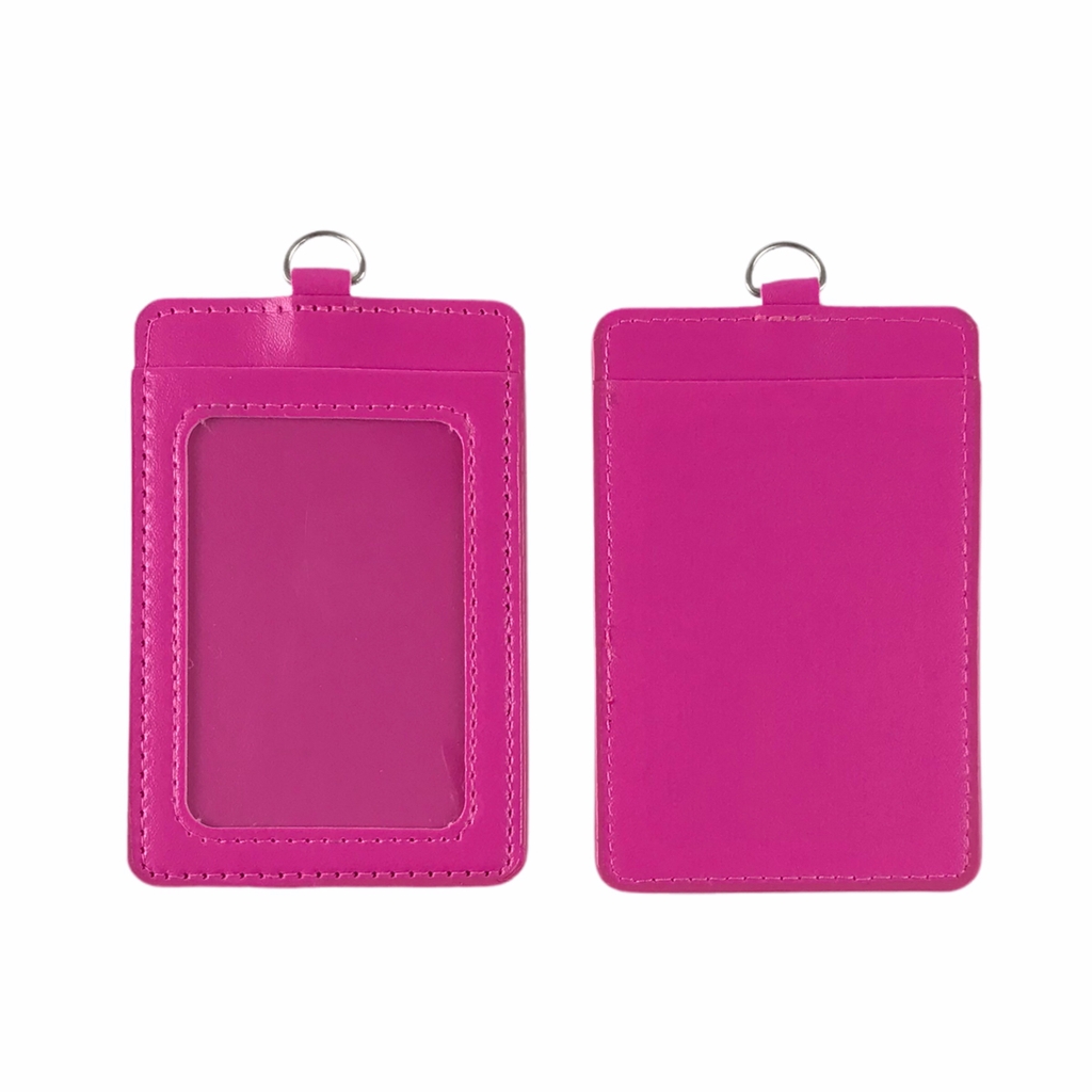 Bảng tên da 5.5x8.5cm 2 ngăn đứng (25)