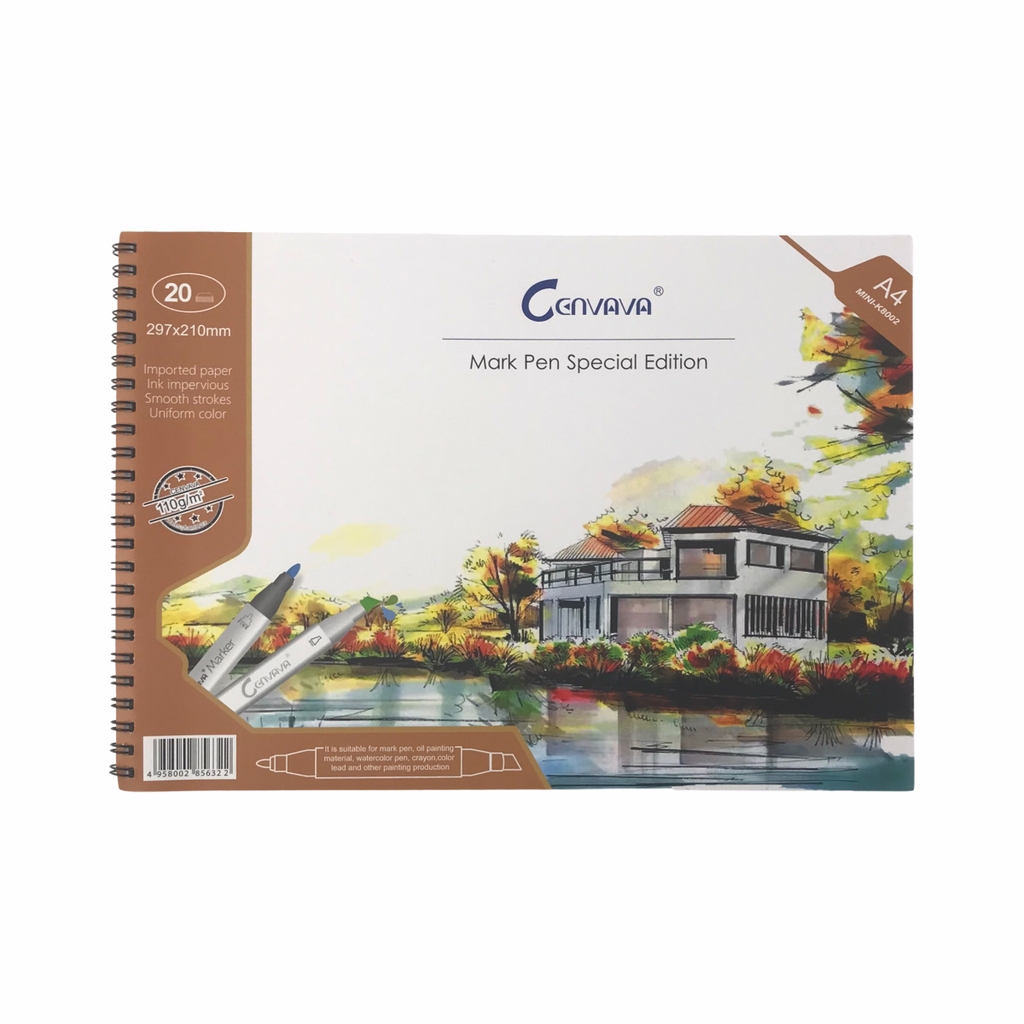 Tập vẽ Cenvava K8001 / K8002 20 tờ