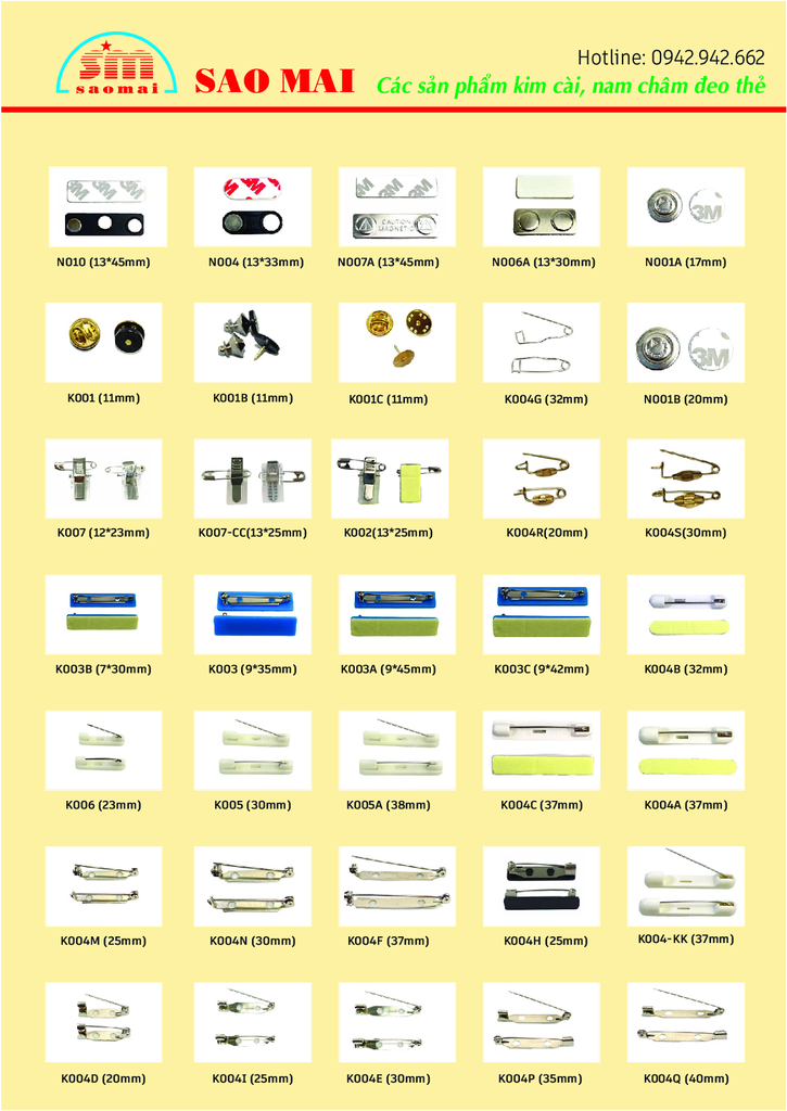 Nam châm đơn N001B Φ20mm [10,50] (100)