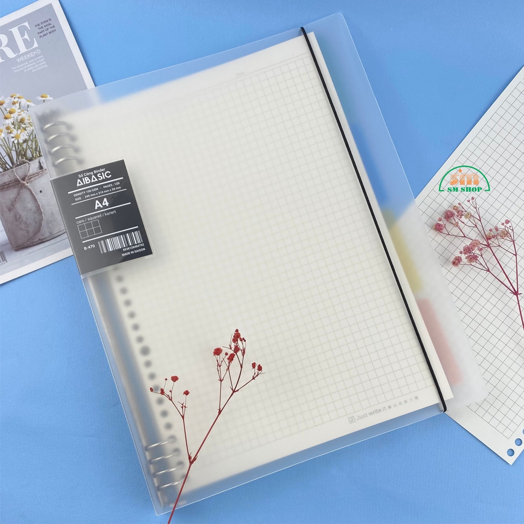 Sổ còng sắt FT 24.5x31cm 120 trang 100gsm A4 (25)