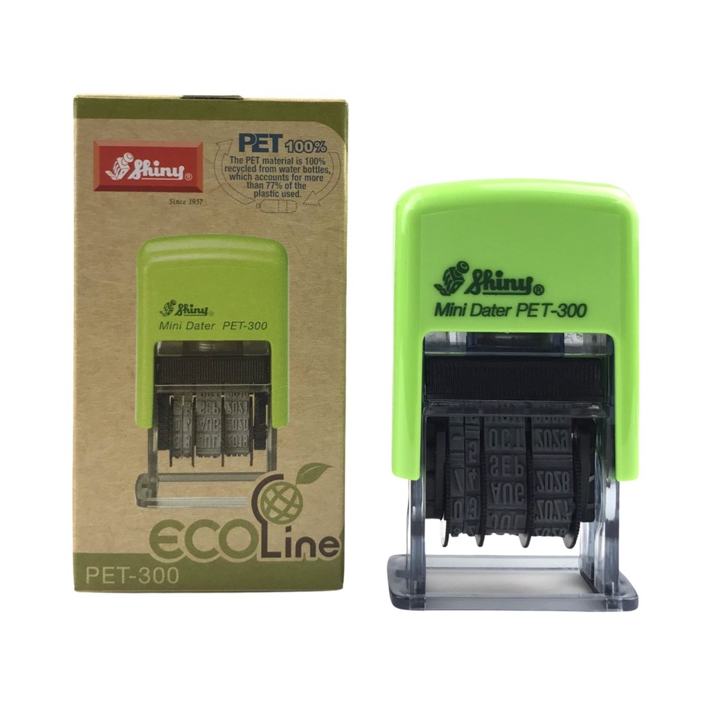 Dấu date tự động - Thẻ mực Shiny PET300 3mm trắng