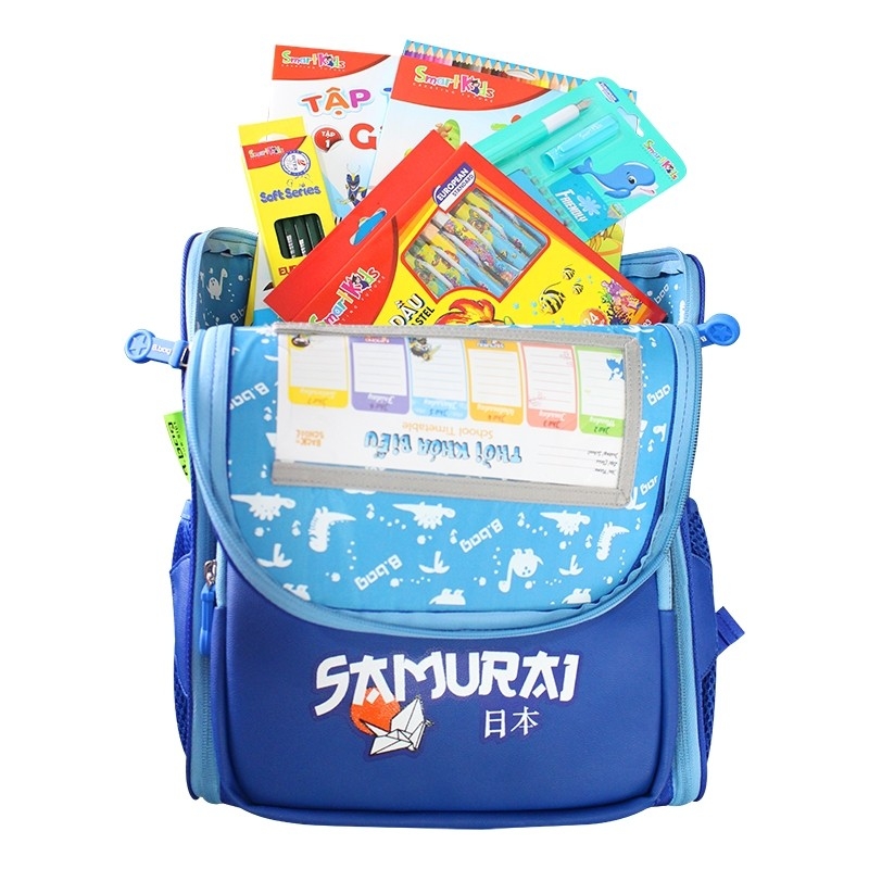 Balo chống gù B.bag Samurai B-12-110 xanh dương