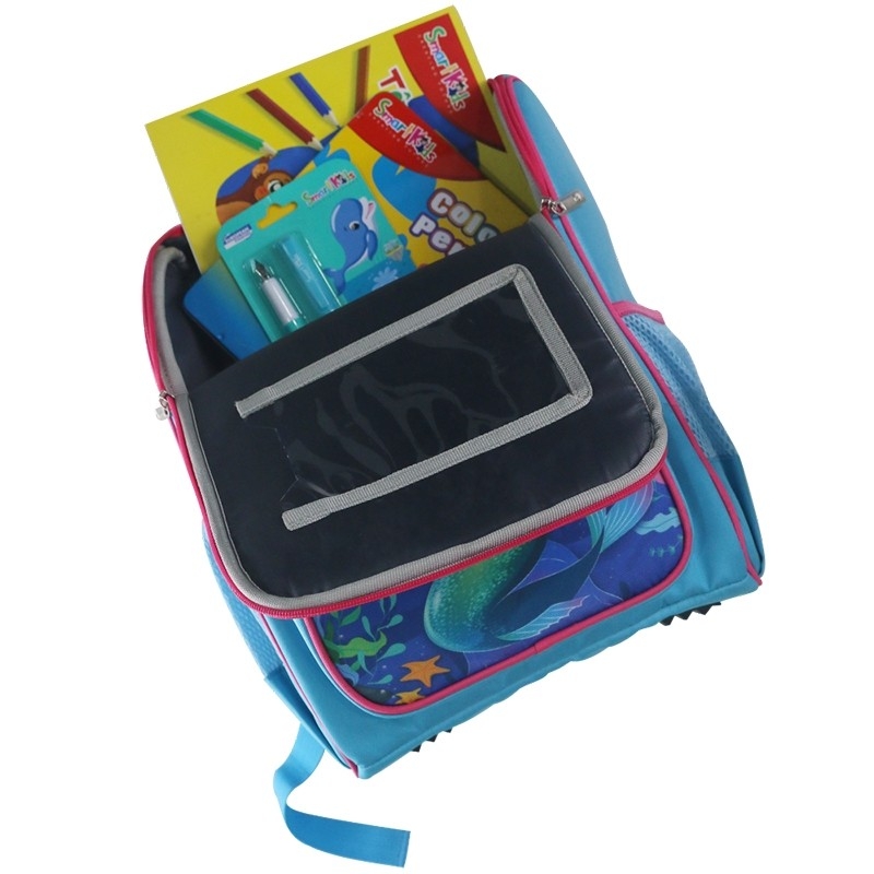 Balo chống gù B.bag Under The Sea B-12-116 xanh nhạt