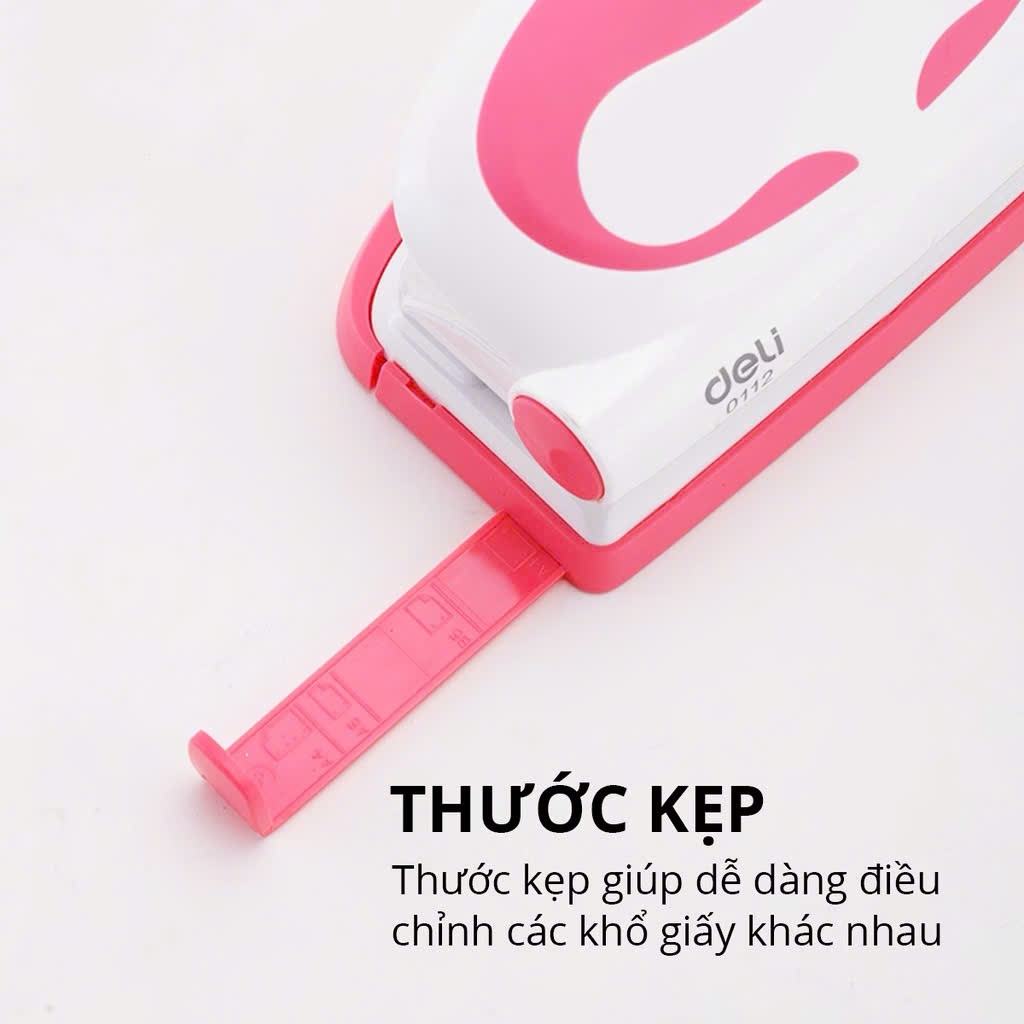 Bấm 2 lỗ Deli 0112 10 tờ (12/96)