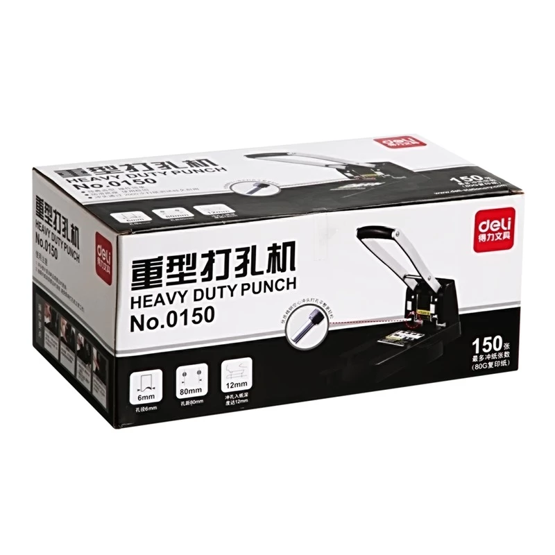 Bấm 2 lỗ Deli 0150 150 tờ