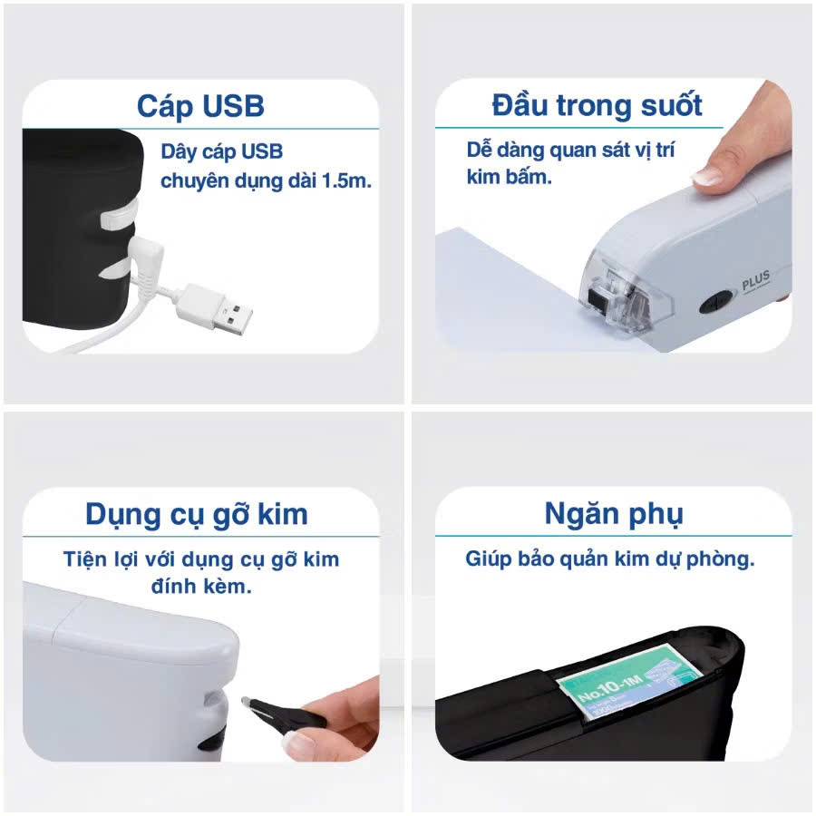Bấm kim tự động Plus 210-V018 / 210-V019