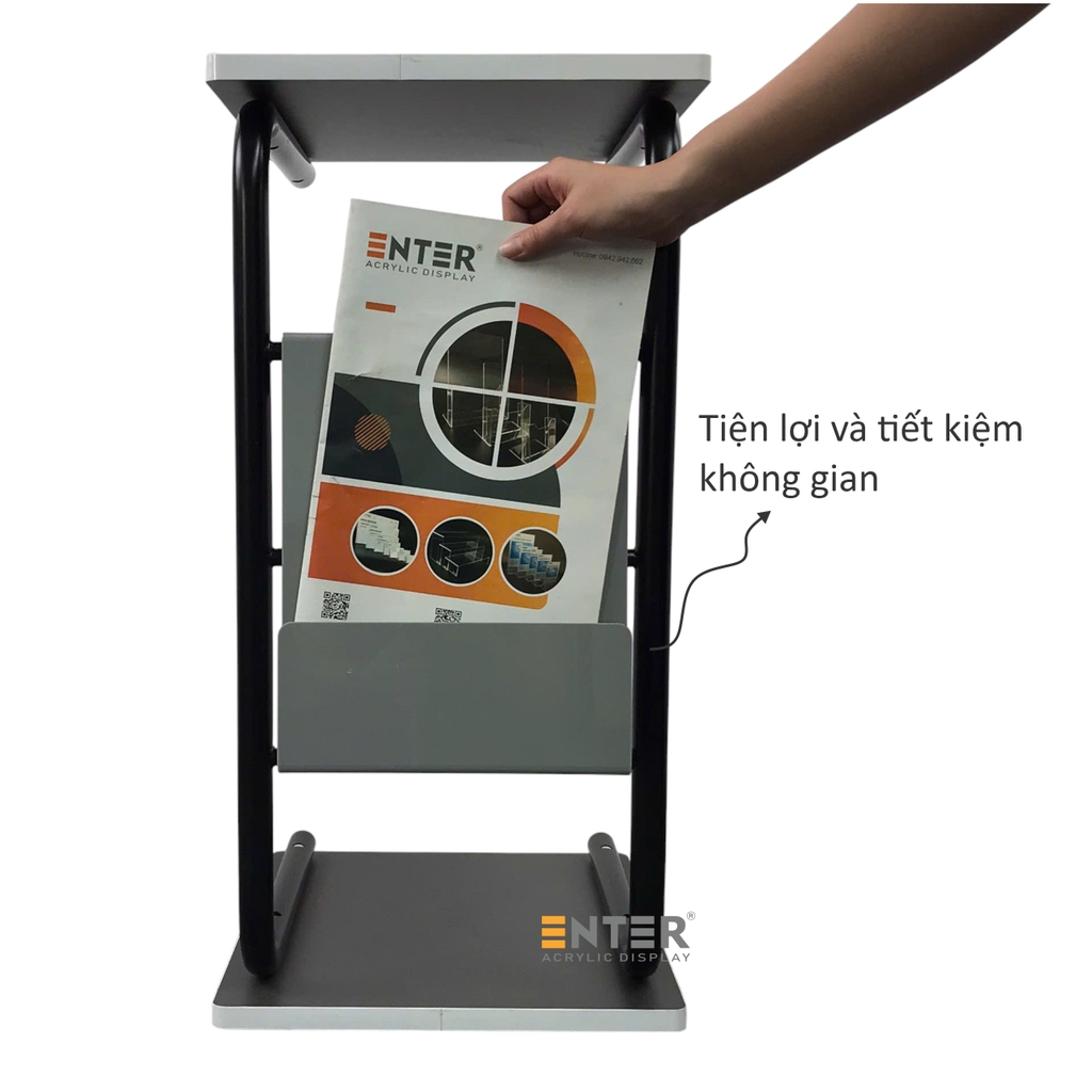 Bàn bên Enter BG109 40x34x71cm xám, bàn phụ sofa, bàn gỗ