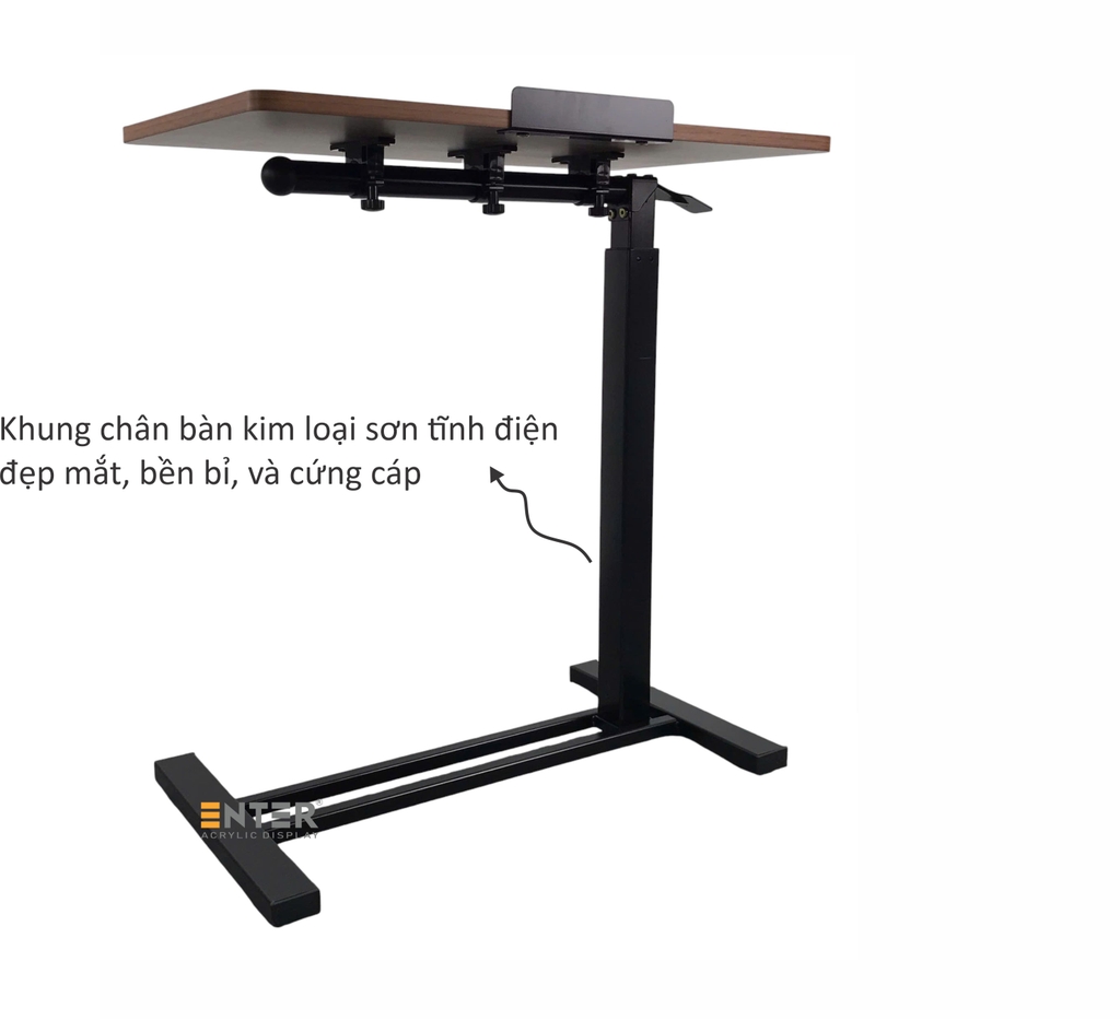 Bàn di động Enter BG110 70x40x71cm, Bàn nâng hạ đa năng, Bàn gỗ đa chức năng