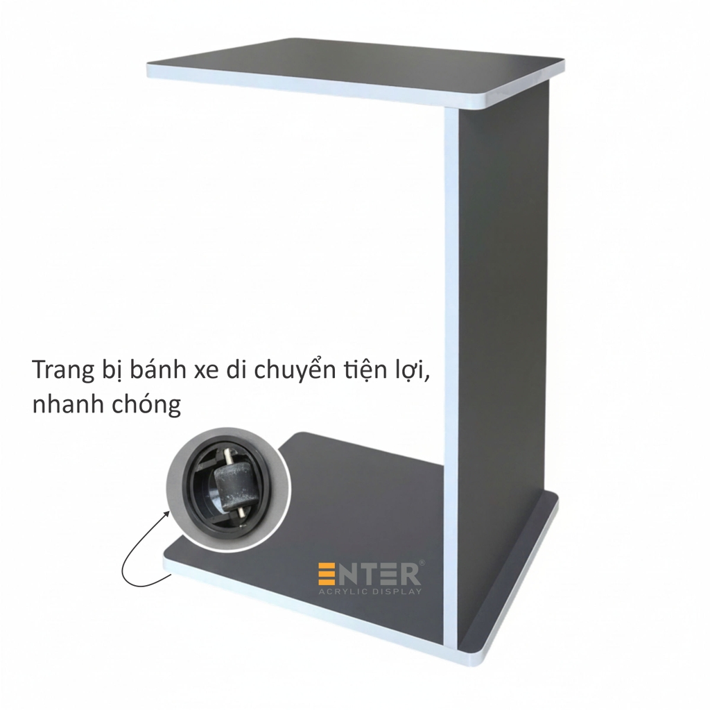 Bàn gỗ Enter BG108 44x34x66cm xám, bàn phụ sofa, bàn gỗ