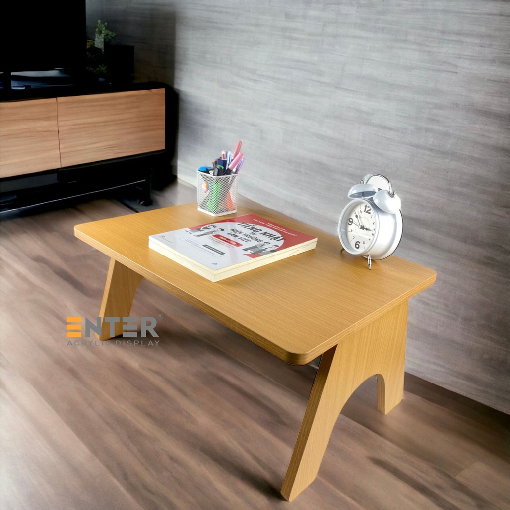 Bàn gỗ xếp Enter BG101 60x40x28cm, Bàn học gấp gọn, Bàn bệt tiện lợi, Bàn trà xếp gọn