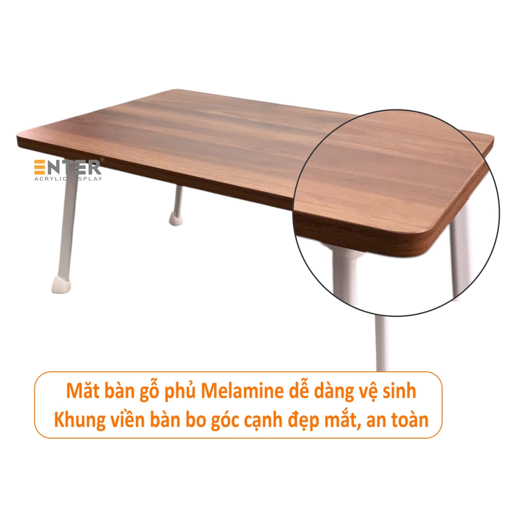 Bàn gỗ xếp Enter BG113 60x40x27cm, Bàn gấp gọn, Bàn xếp
