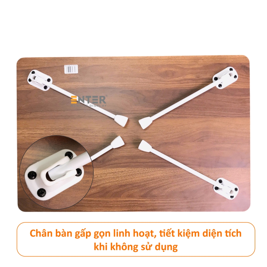 Bàn gỗ xếp Enter BG113 60x40x27cm, Bàn gấp gọn, Bàn xếp