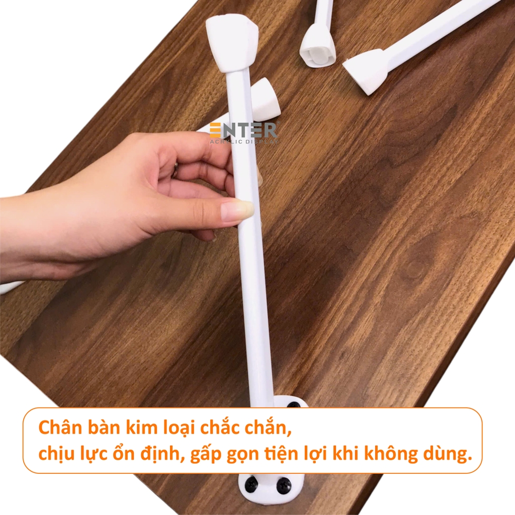 Bàn gỗ xếp Enter BG113 60x40x27cm, Bàn gấp gọn, Bàn xếp