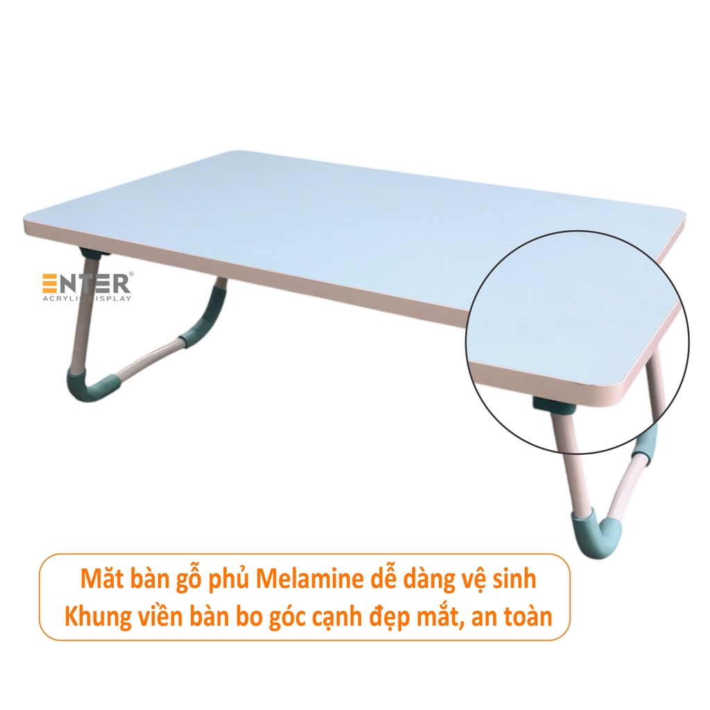 Bàn gỗ xếp Enter BG114 60x40x26cm, Bàn gấp gọn, Bàn xếp