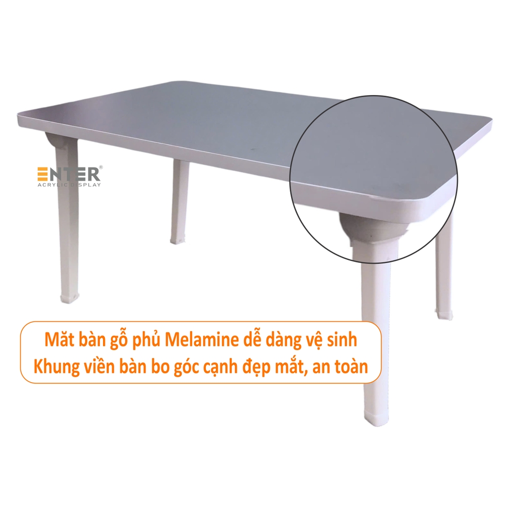 Bàn gỗ xếp Enter BG115 60x40x33cm, Bàn gấp gọn, Bàn xếp