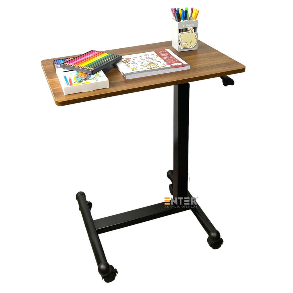 Bàn nâng hạ di động Enter BG104 68x40cm có lò xo khí, Bàn nâng hạ đa năng, Bàn gỗ đa chức năng