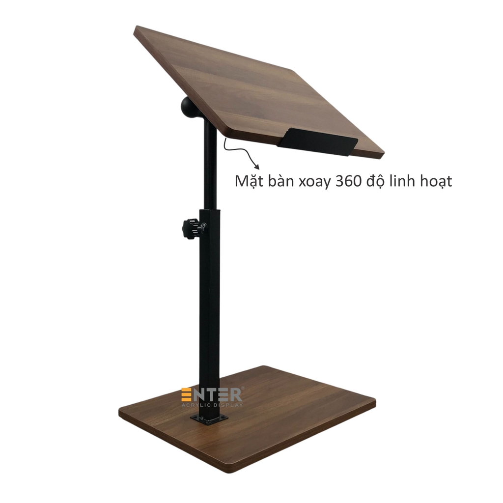 Bàn nâng hạ di động Enter BG112 44x34x66cm, Bàn gỗ đa chức năng, Bàn di động